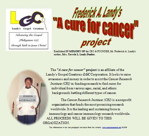 \'A cure for cancer\' project